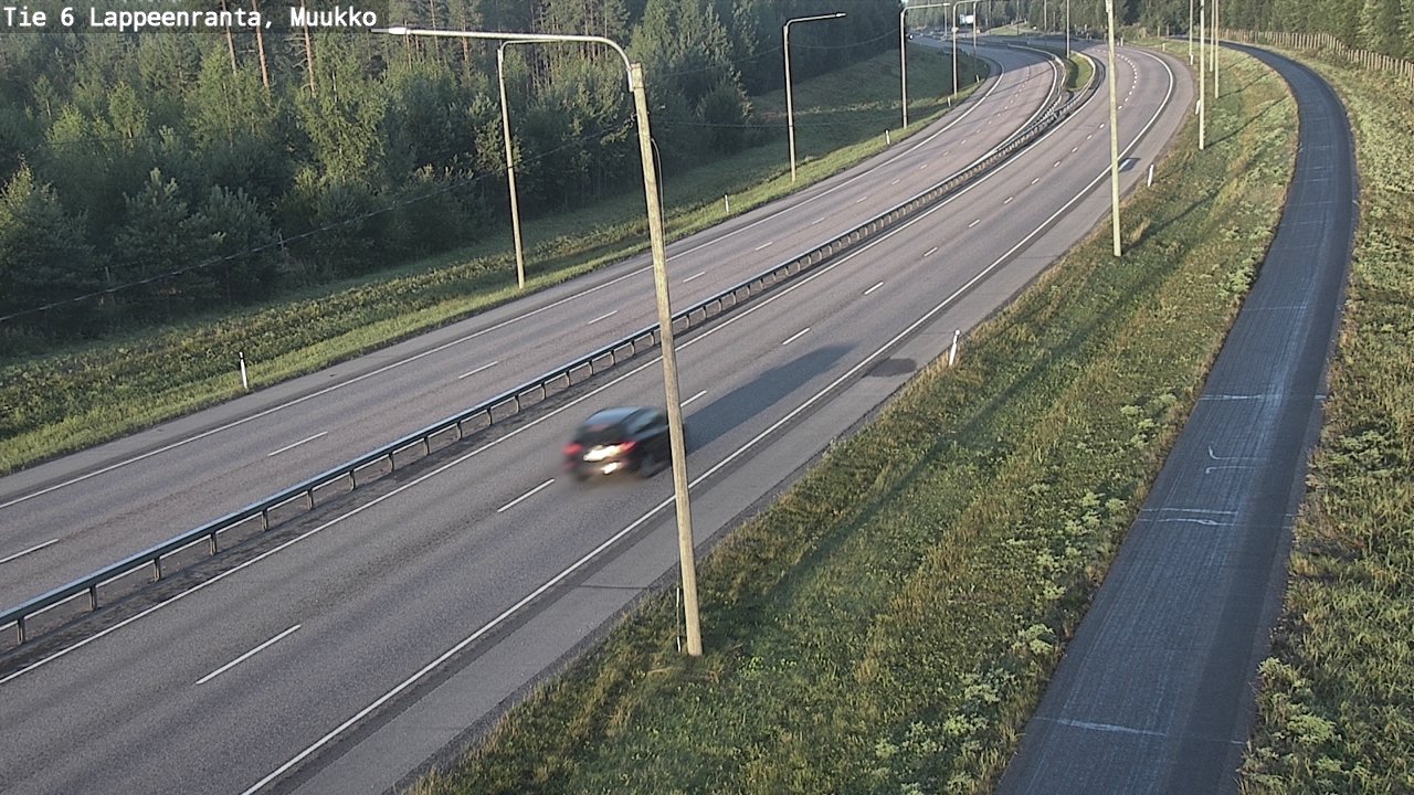 Weather Camera Image Road 6 Lappeenranta, Muukko, Lappeenranta, Etelä-Karjala