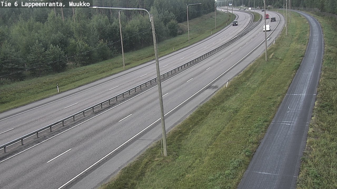 Weather Camera Image Road 6 Lappeenranta, Muukko, Lappeenranta, Etelä-Karjala
