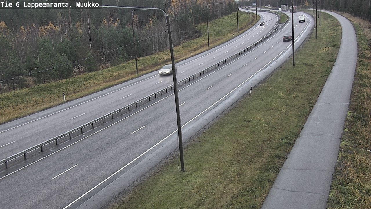 Weather Camera Image Road 6 Lappeenranta, Muukko, Lappeenranta, Etelä-Karjala
