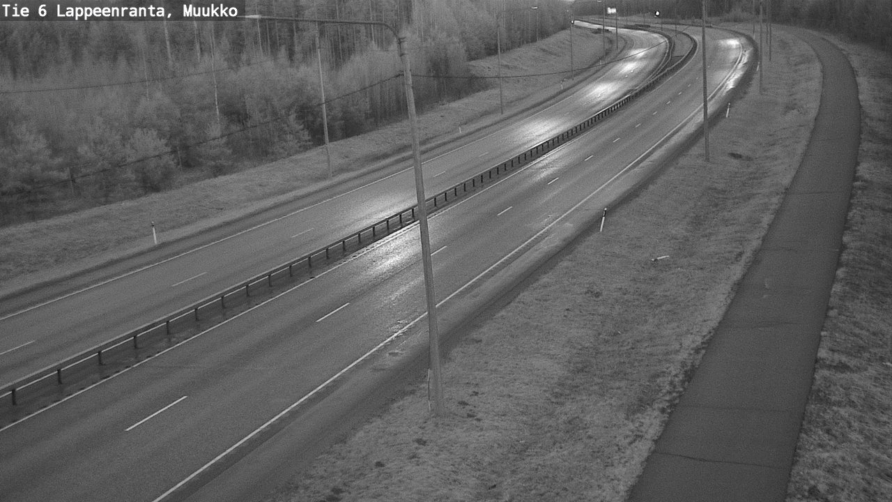 Weather Camera Image Väg 6 Villmanstrand, Muukko, Lappeenranta, Etelä-Karjala