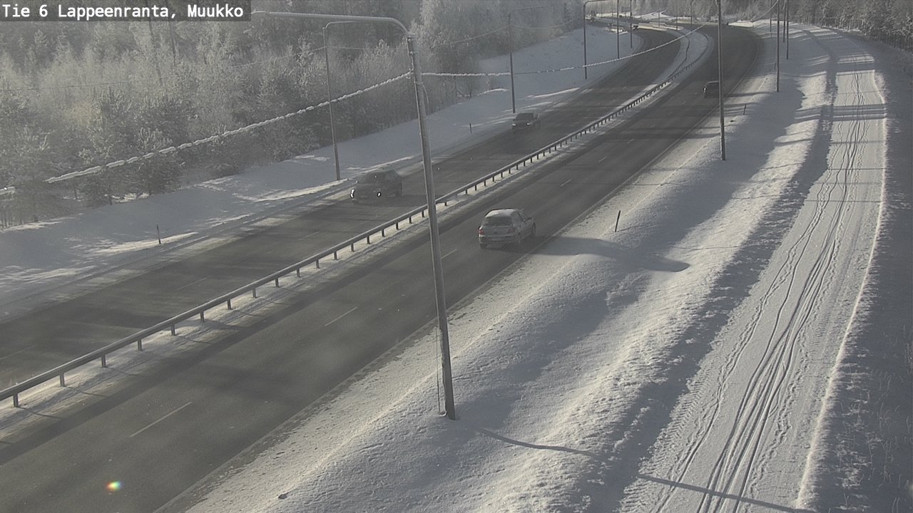 Weather Camera Image Road 6 Lappeenranta, Muukko, Lappeenranta, Etelä-Karjala