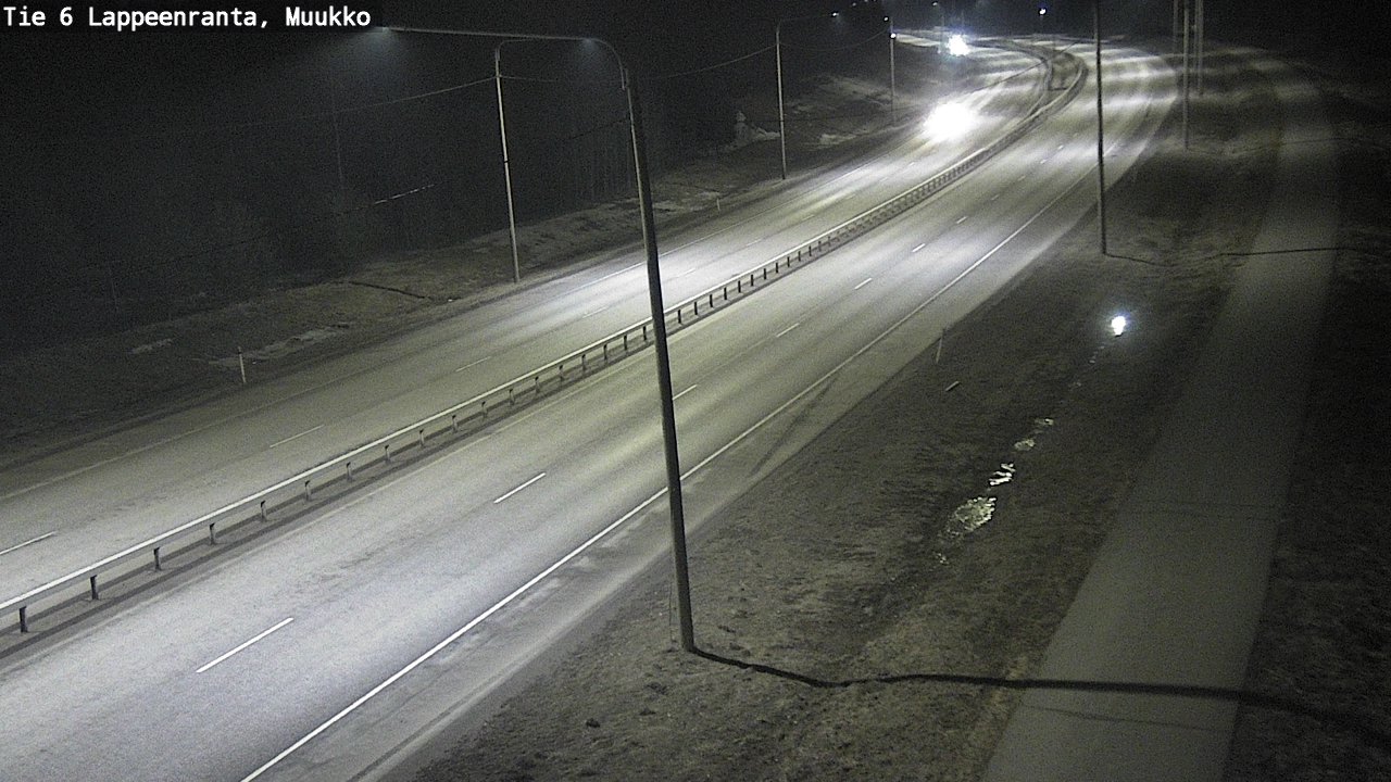 Weather Camera Image Road 6 Lappeenranta, Muukko, Lappeenranta, Etelä-Karjala