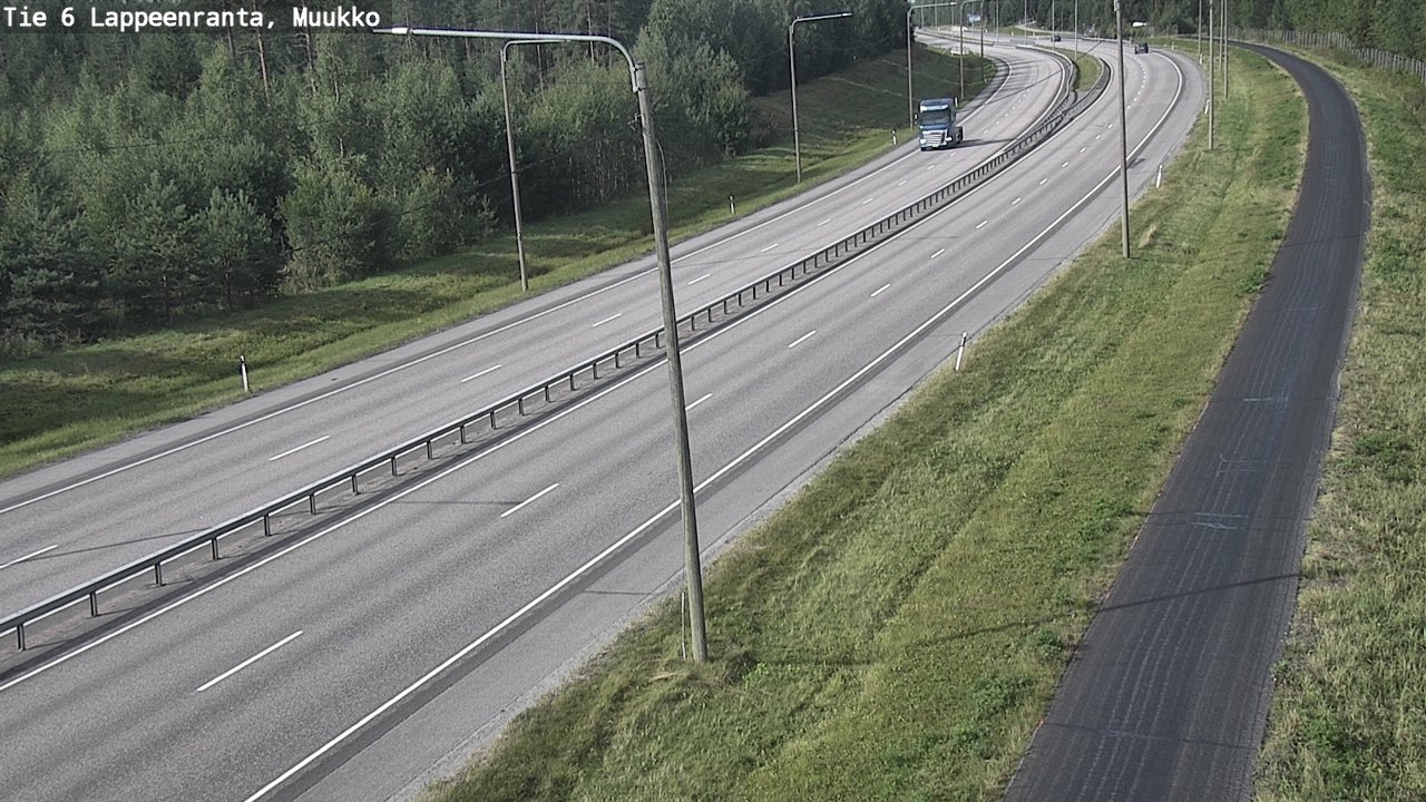Weather Camera Image Road 6 Lappeenranta, Muukko, Lappeenranta, Etelä-Karjala