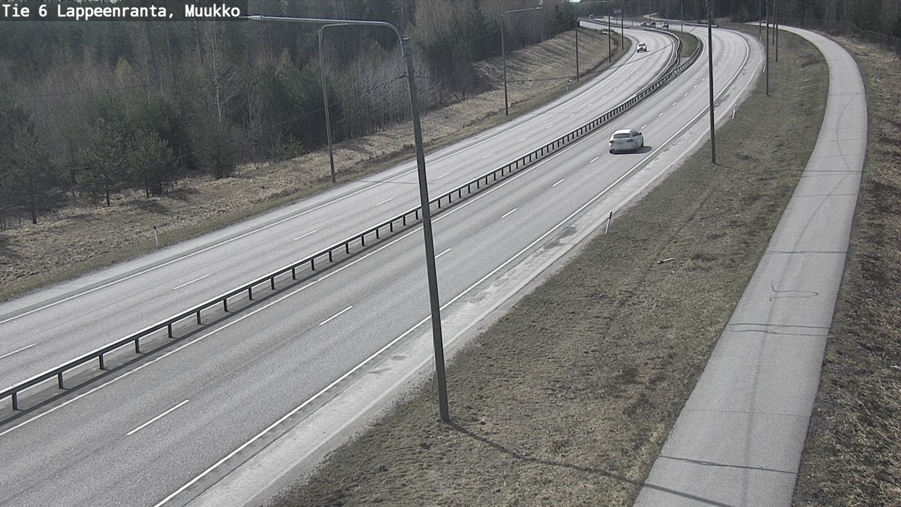 Weather Camera Image Väg 6 Villmanstrand, Muukko, Lappeenranta, Etelä-Karjala
