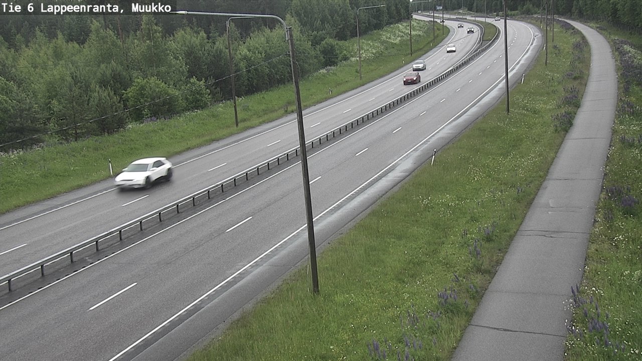 Weather Camera Image Väg 6 Villmanstrand, Muukko, Lappeenranta, Etelä-Karjala