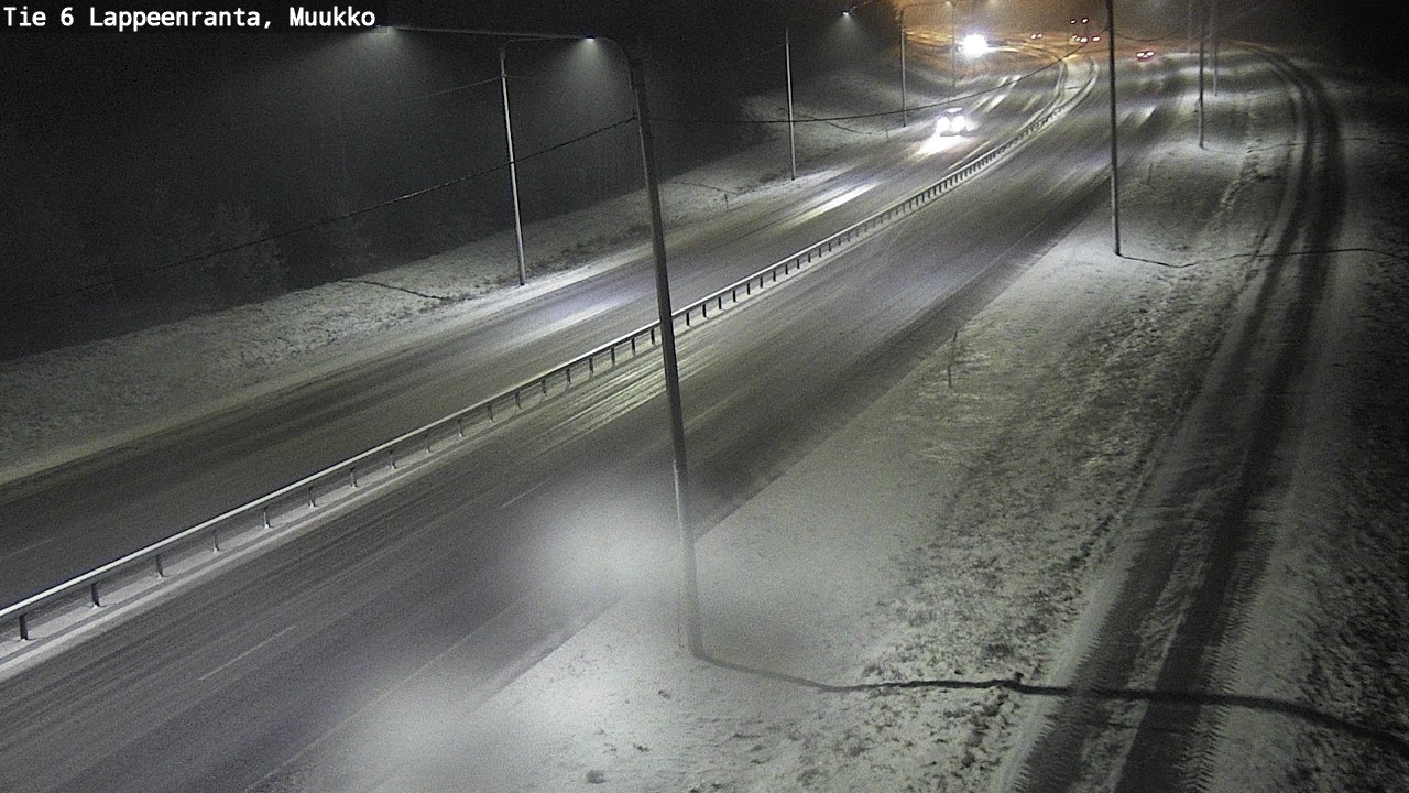 Weather Camera Image Road 6 Lappeenranta, Muukko, Lappeenranta, Etelä-Karjala