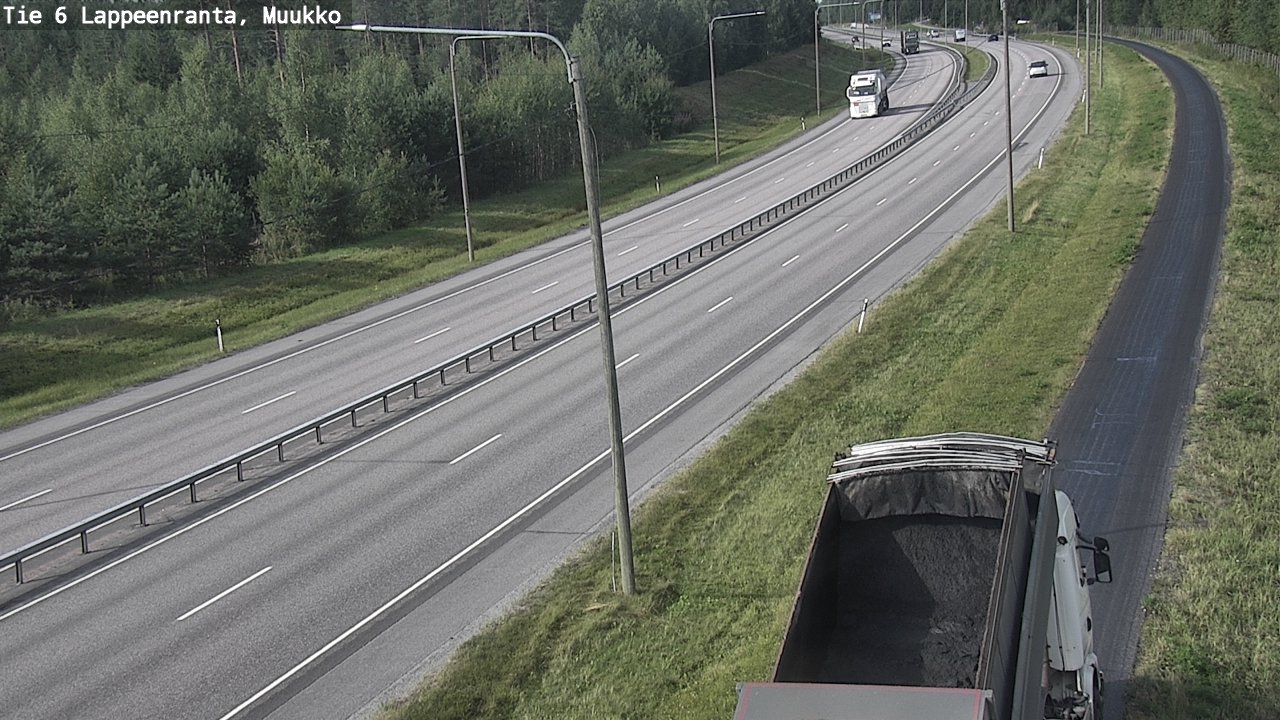 Weather Camera Image Road 6 Lappeenranta, Muukko, Lappeenranta, Etelä-Karjala