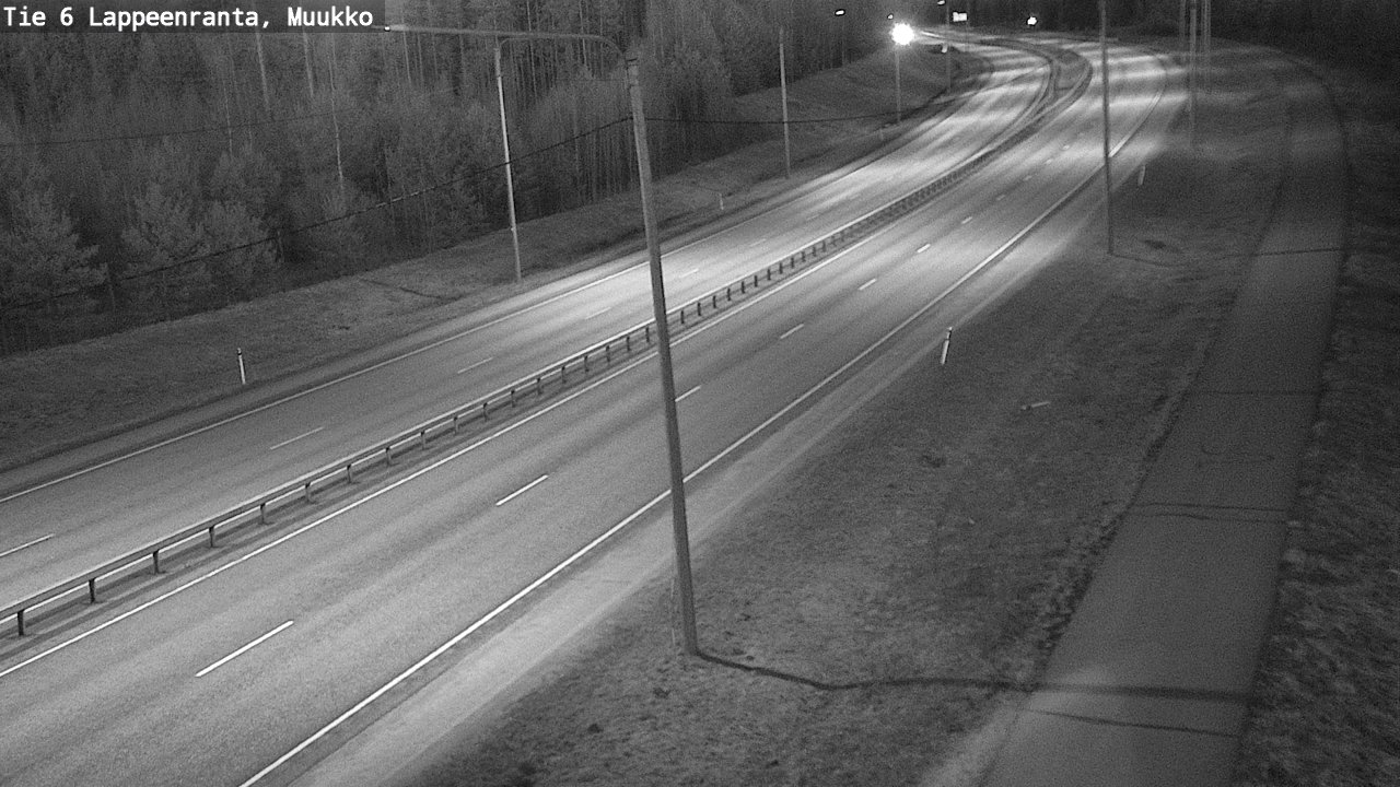 Weather Camera Image Road 6 Lappeenranta, Muukko, Lappeenranta, Etelä-Karjala