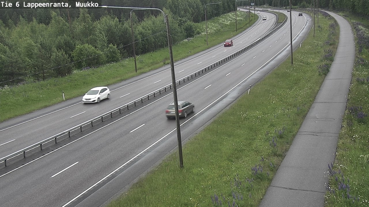 Weather Camera Image Väg 6 Villmanstrand, Muukko, Lappeenranta, Etelä-Karjala