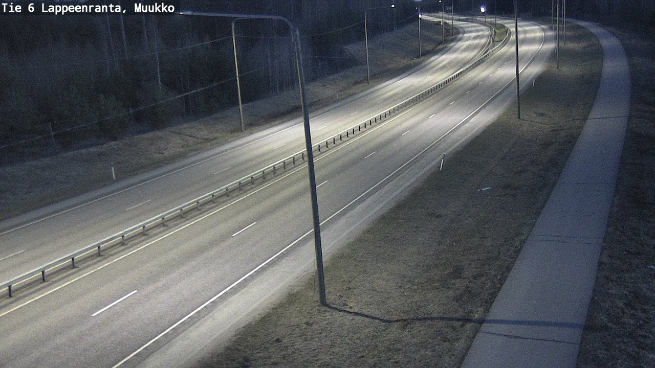 Weather Camera Image Väg 6 Villmanstrand, Muukko, Lappeenranta, Etelä-Karjala