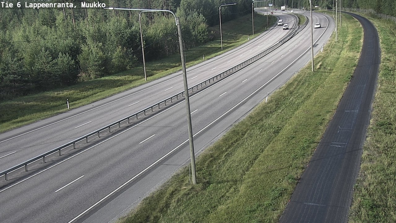 Weather Camera Image Road 6 Lappeenranta, Muukko, Lappeenranta, Etelä-Karjala