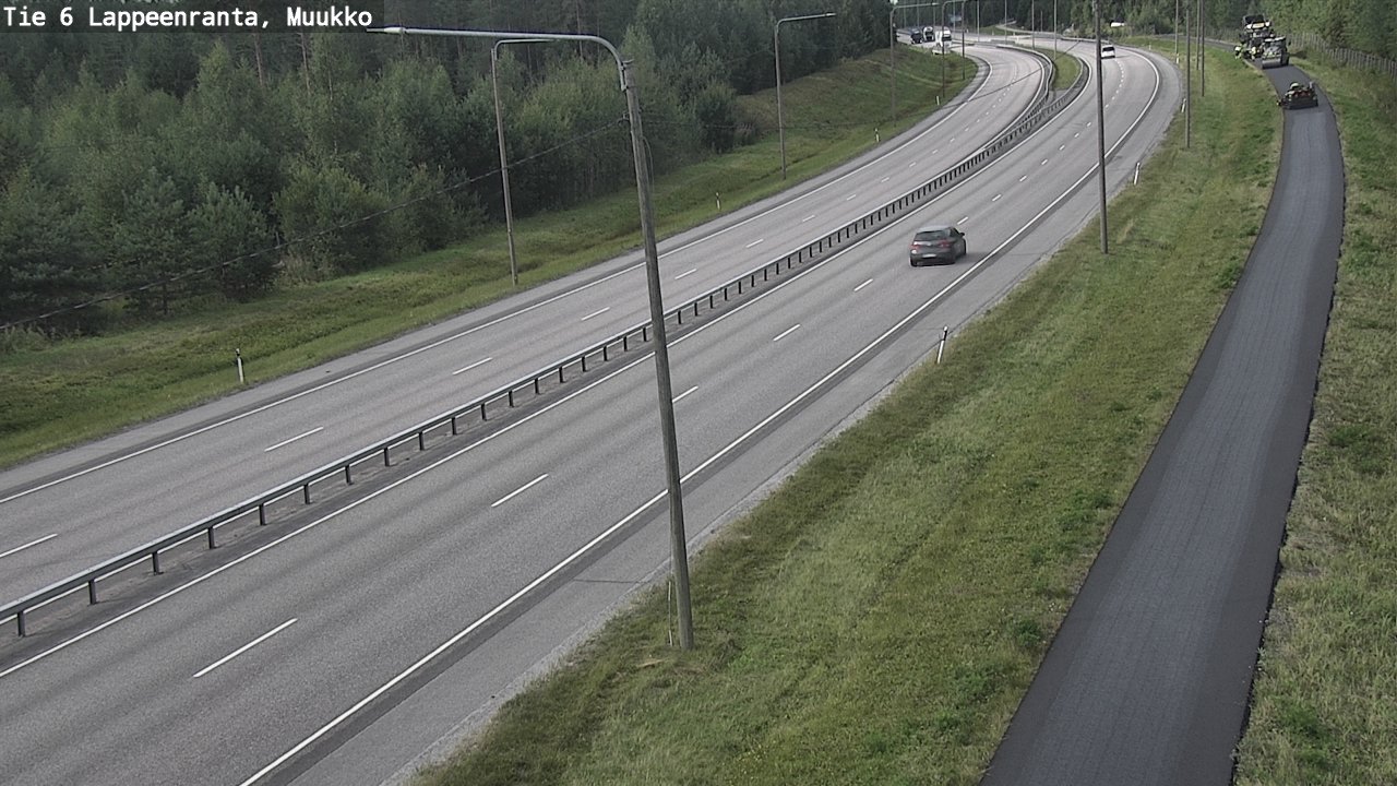 Weather Camera Image Road 6 Lappeenranta, Muukko, Lappeenranta, Etelä-Karjala