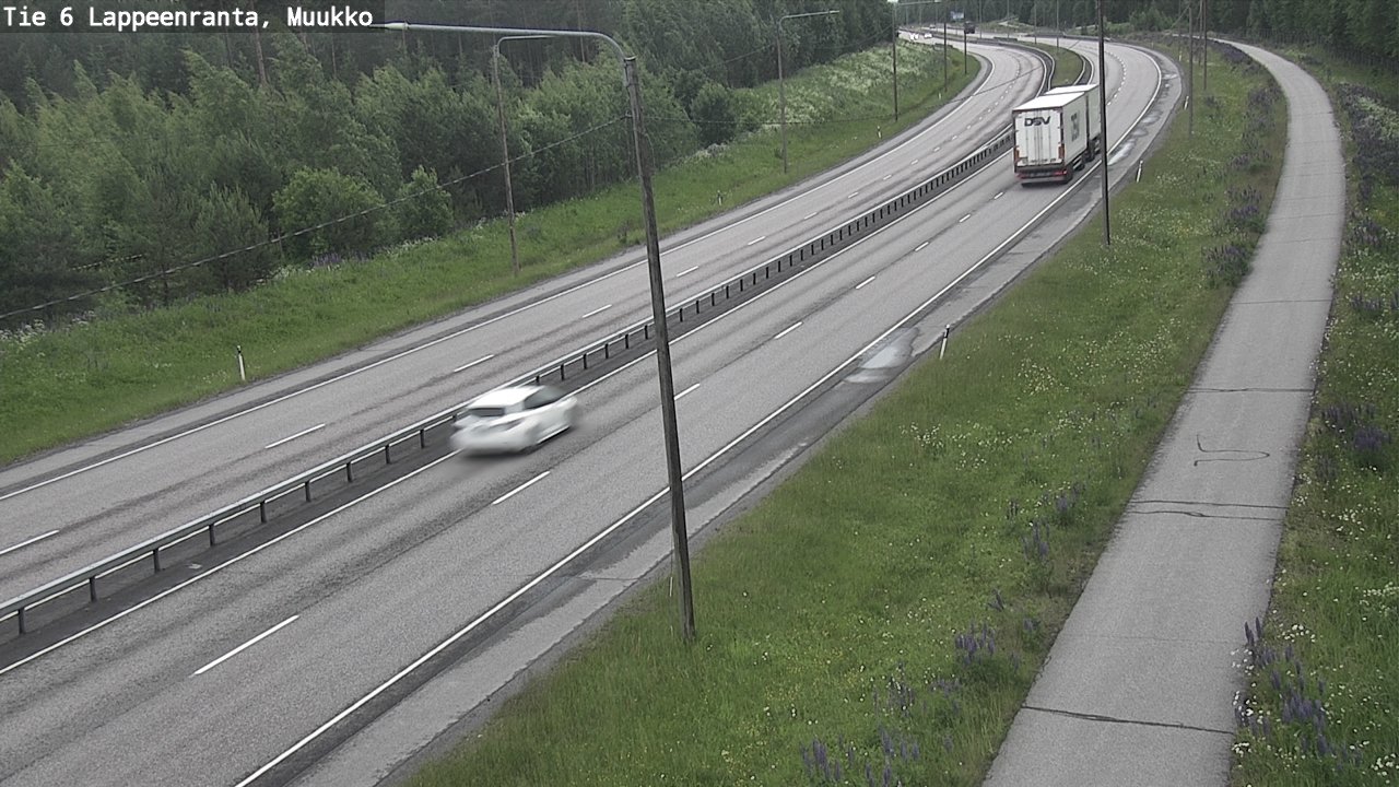 Weather Camera Image Väg 6 Villmanstrand, Muukko, Lappeenranta, Etelä-Karjala