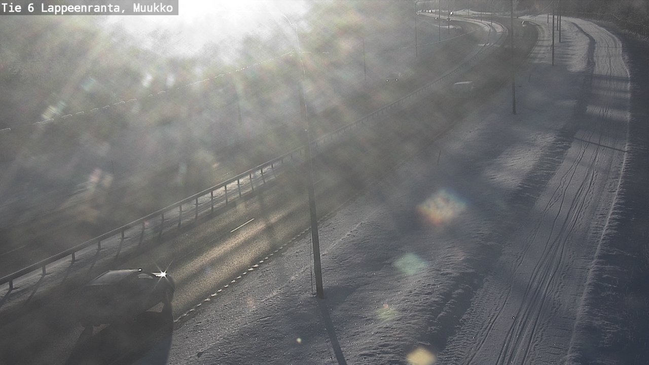 Weather Camera Image Road 6 Lappeenranta, Muukko, Lappeenranta, Etelä-Karjala