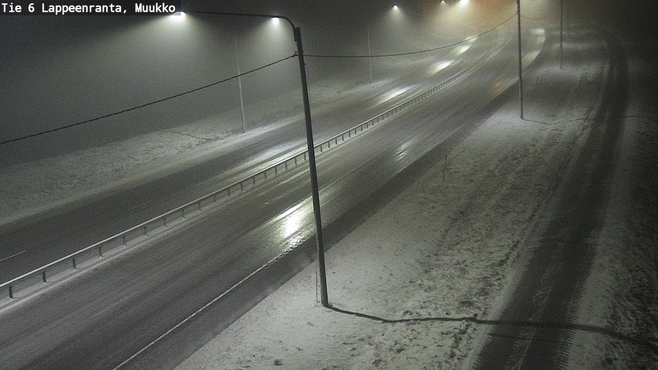 Weather Camera Image Road 6 Lappeenranta, Muukko, Lappeenranta, Etelä-Karjala