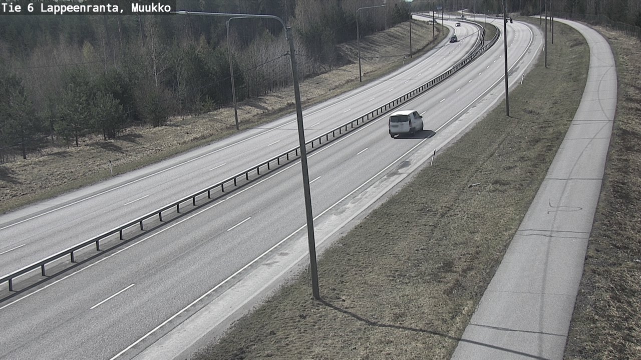 Weather Camera Image Väg 6 Villmanstrand, Muukko, Lappeenranta, Etelä-Karjala