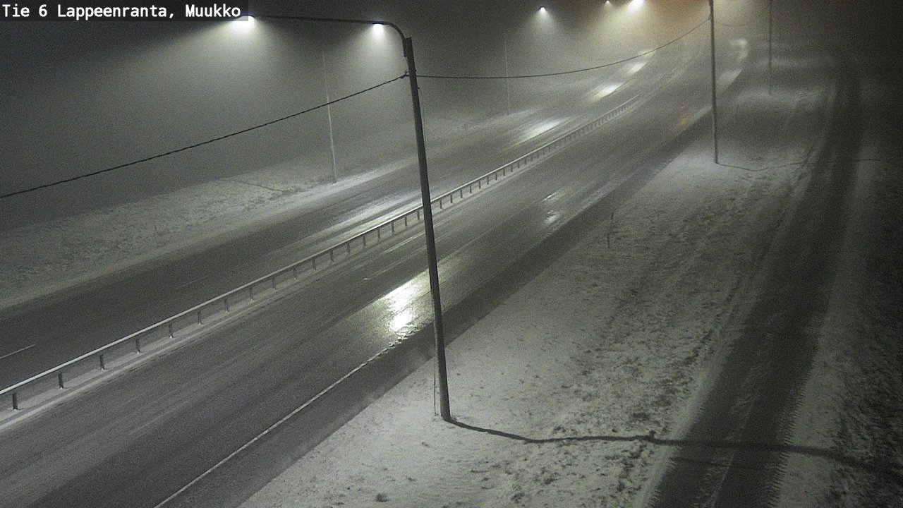 Weather Camera Image Road 6 Lappeenranta, Muukko, Lappeenranta, Etelä-Karjala