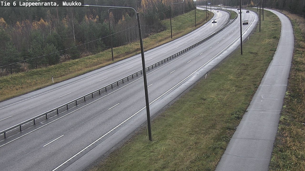 Weather Camera Image Road 6 Lappeenranta, Muukko, Lappeenranta, Etelä-Karjala