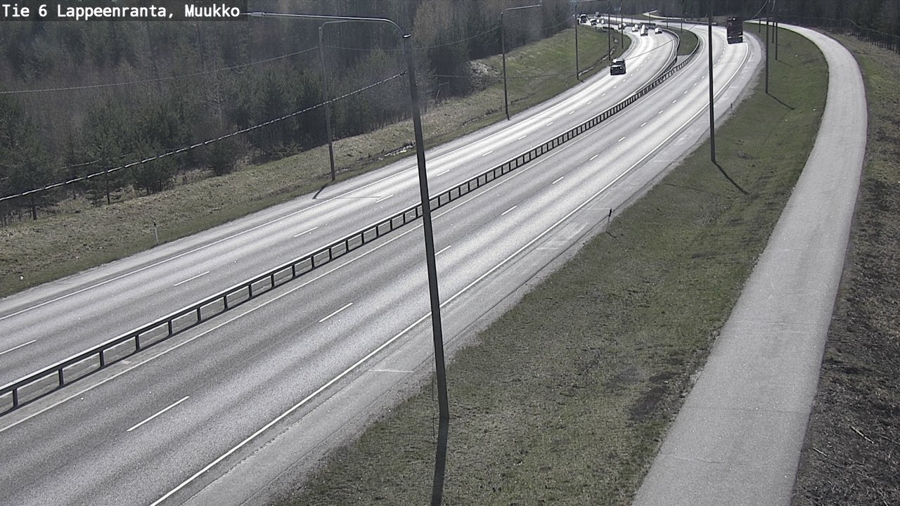 Weather Camera Image Road 6 Lappeenranta, Muukko, Lappeenranta, Etelä-Karjala