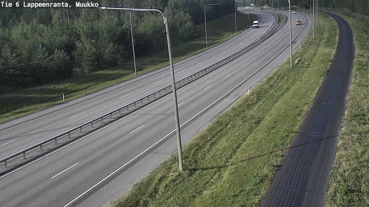 Weather Camera Image Road 6 Lappeenranta, Muukko, Lappeenranta, Etelä-Karjala
