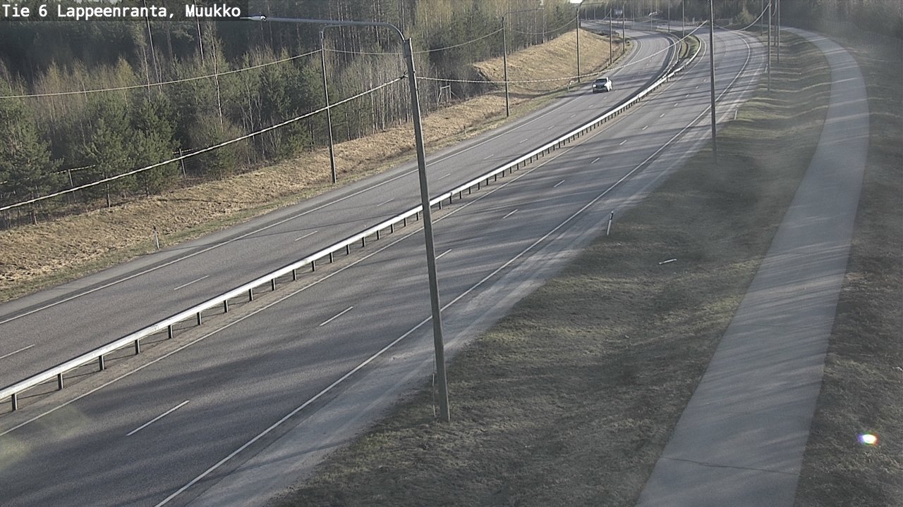 Weather Camera Image Väg 6 Villmanstrand, Muukko, Lappeenranta, Etelä-Karjala