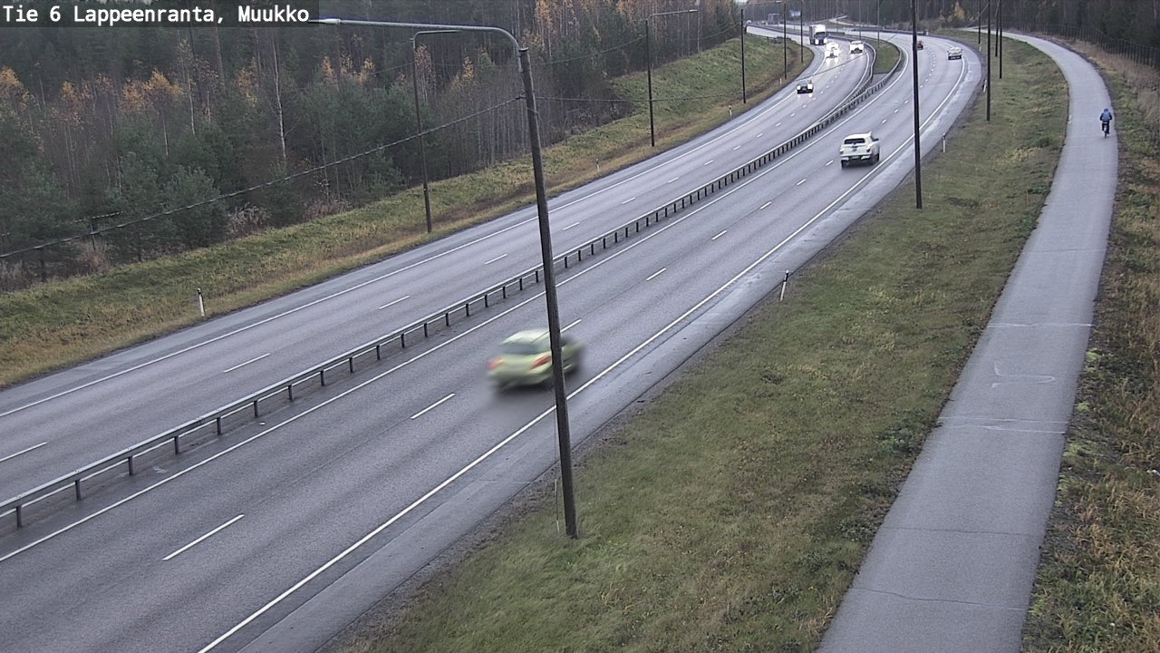 Weather Camera Image Road 6 Lappeenranta, Muukko, Lappeenranta, Etelä-Karjala