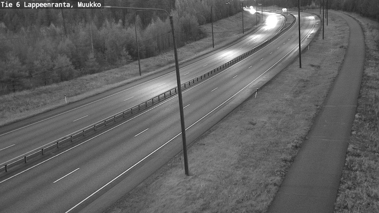 Weather Camera Image Road 6 Lappeenranta, Muukko, Lappeenranta, Etelä-Karjala