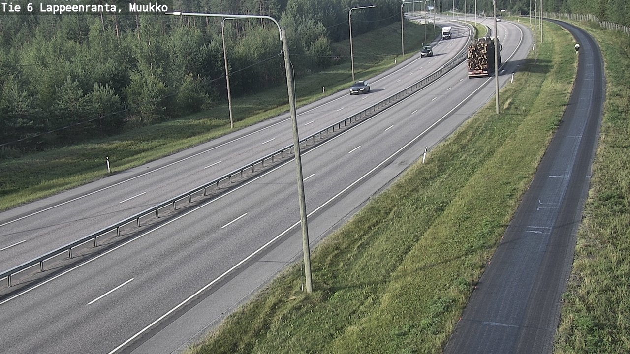Weather Camera Image Road 6 Lappeenranta, Muukko, Lappeenranta, Etelä-Karjala
