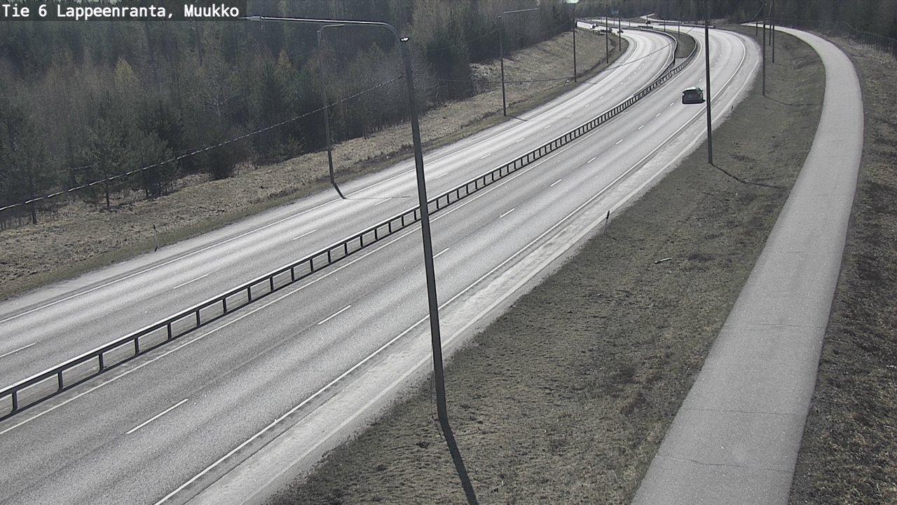 Weather Camera Image Väg 6 Villmanstrand, Muukko, Lappeenranta, Etelä-Karjala