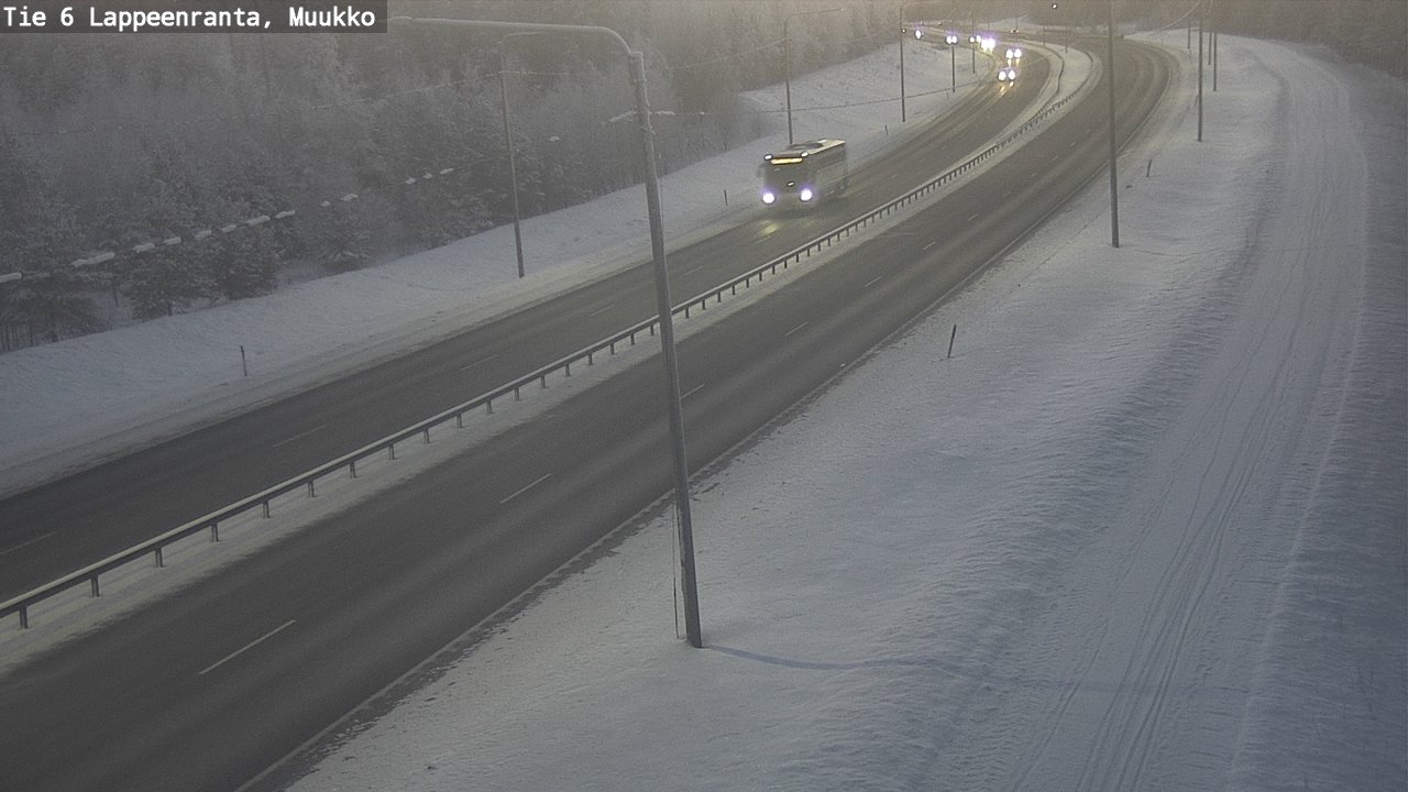 Weather Camera Image Road 6 Lappeenranta, Muukko, Lappeenranta, Etelä-Karjala