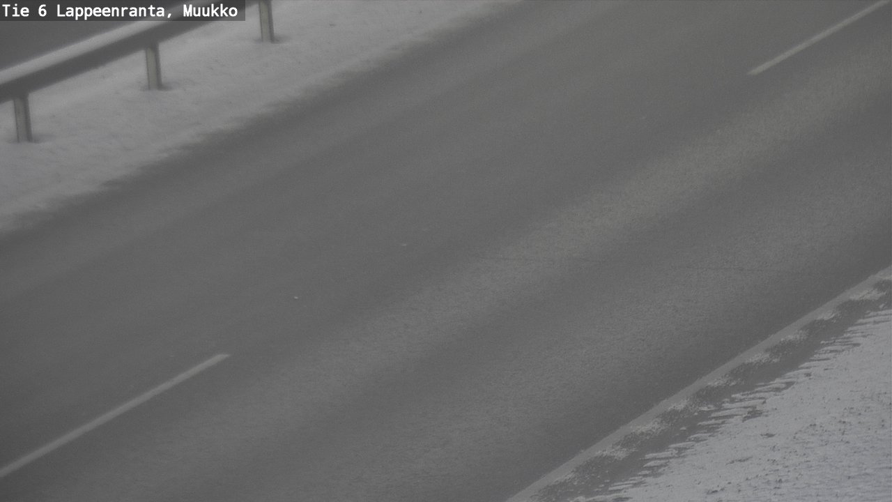 Weather Camera Image Road 6 Lappeenranta, Muukko, Lappeenranta, Etelä-Karjala