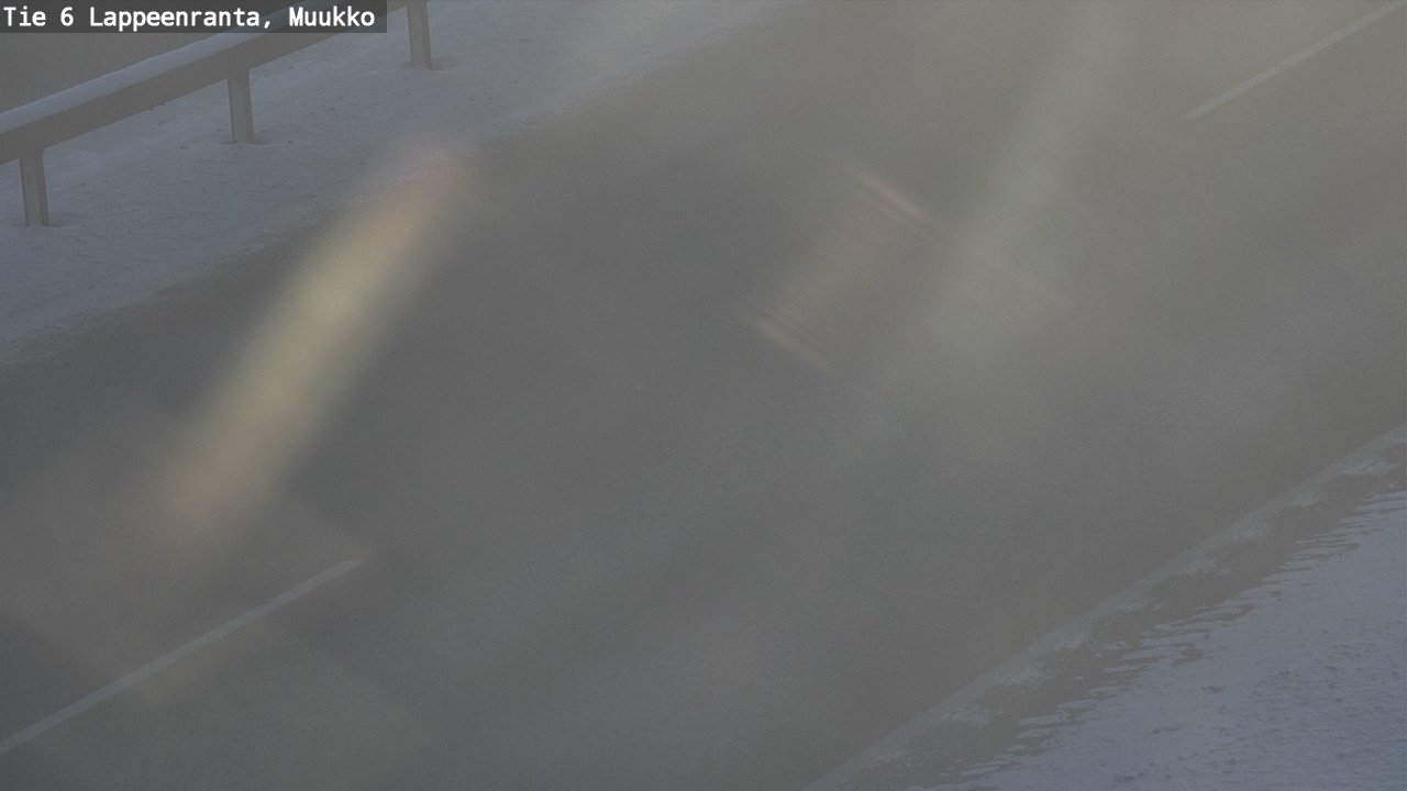 Weather Camera Image Väg 6 Villmanstrand, Muukko, Lappeenranta, Etelä-Karjala