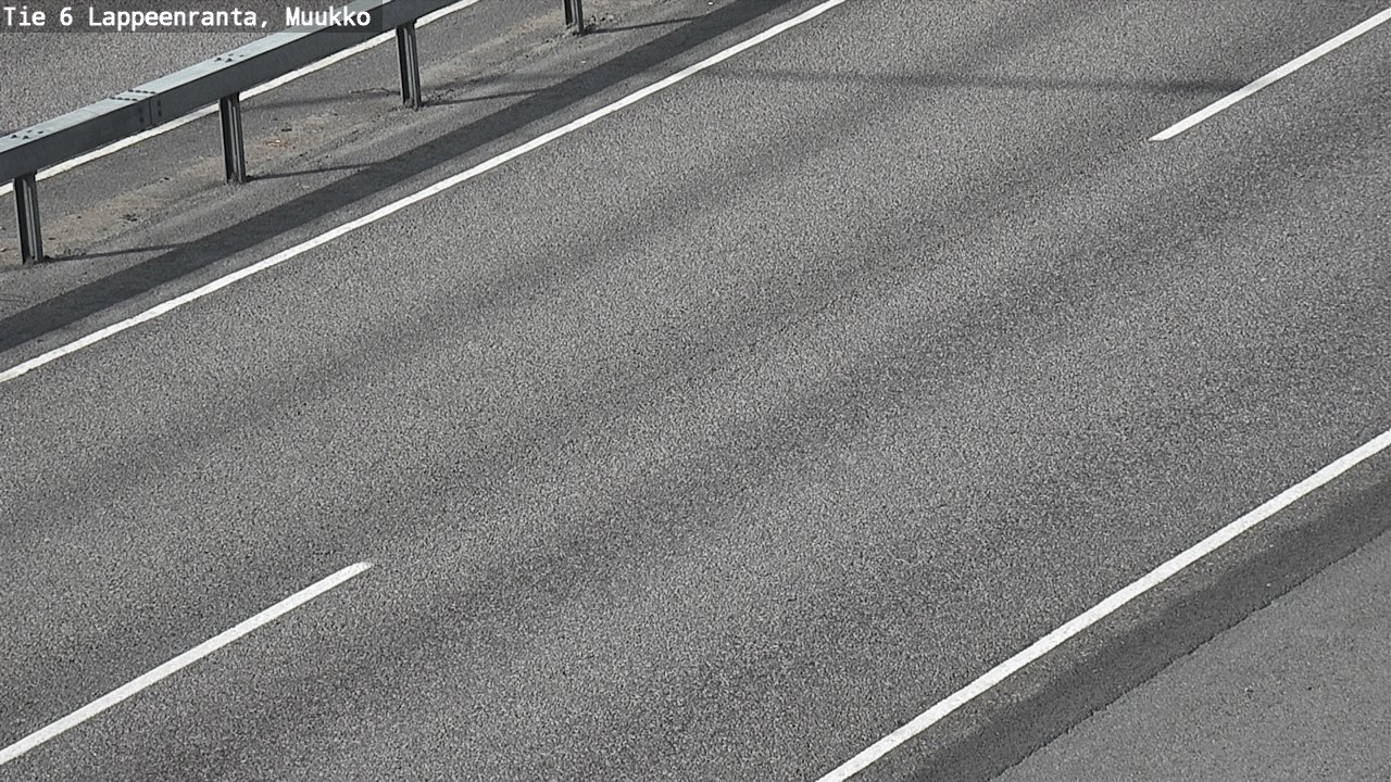 Weather Camera Image Road 6 Lappeenranta, Muukko, Lappeenranta, Etelä-Karjala