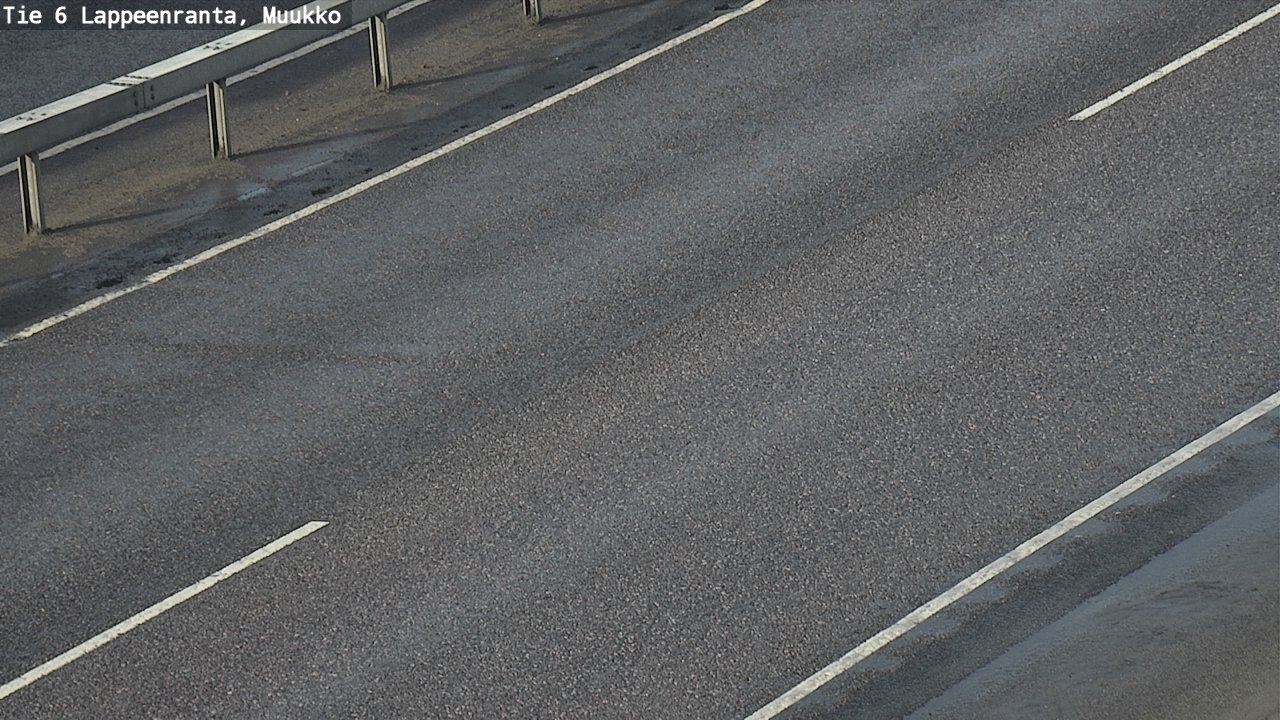 Weather Camera Image Väg 6 Villmanstrand, Muukko, Lappeenranta, Etelä-Karjala