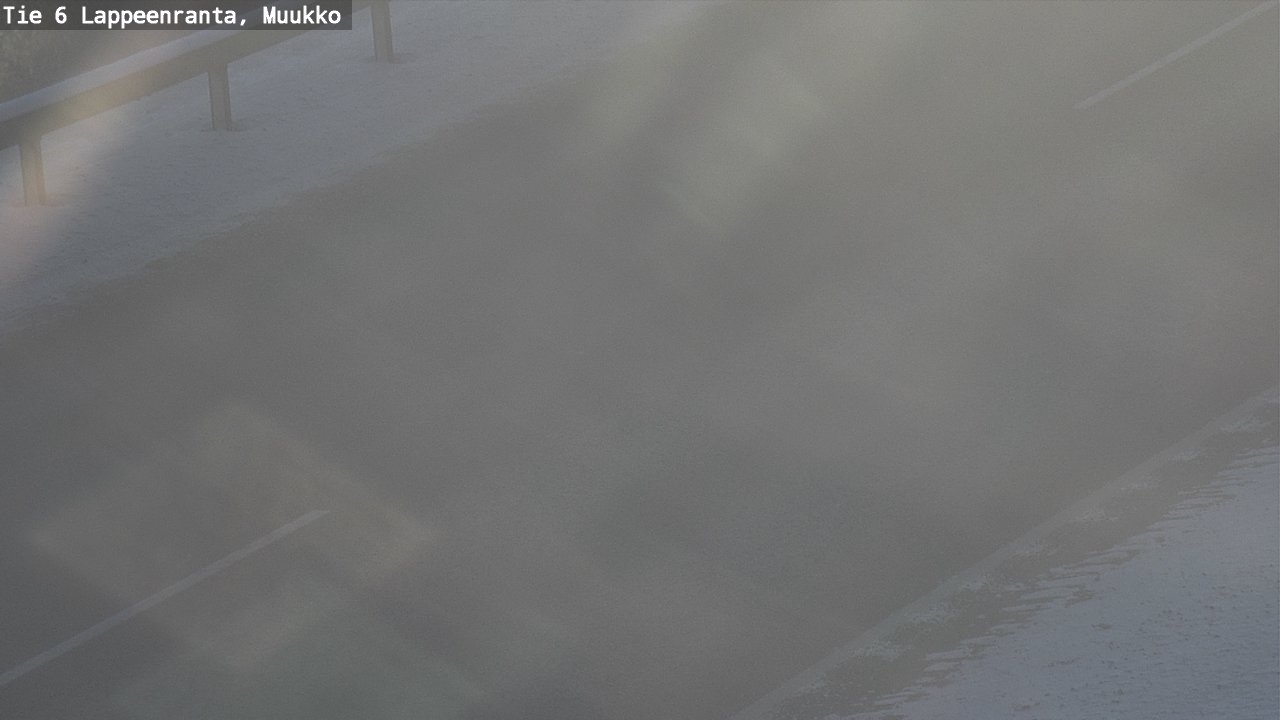 Weather Camera Image Väg 6 Villmanstrand, Muukko, Lappeenranta, Etelä-Karjala