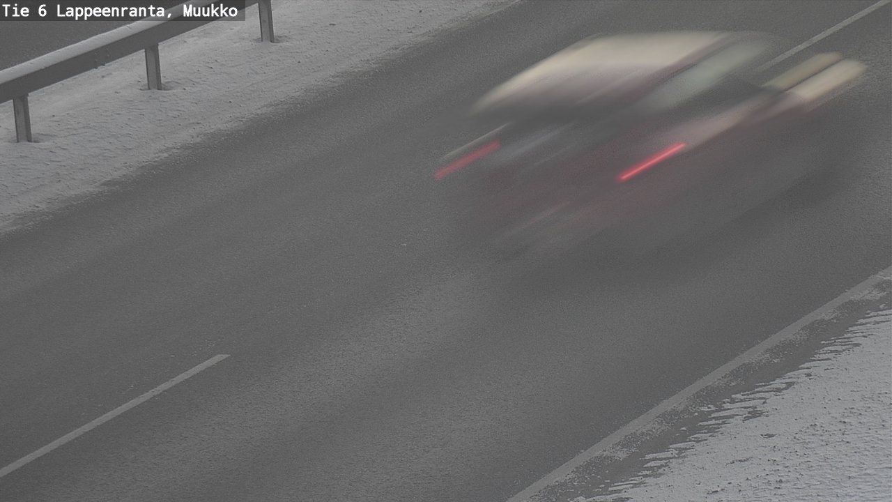 Weather Camera Image Väg 6 Villmanstrand, Muukko, Lappeenranta, Etelä-Karjala