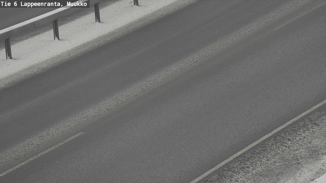Weather Camera Image Road 6 Lappeenranta, Muukko, Lappeenranta, Etelä-Karjala