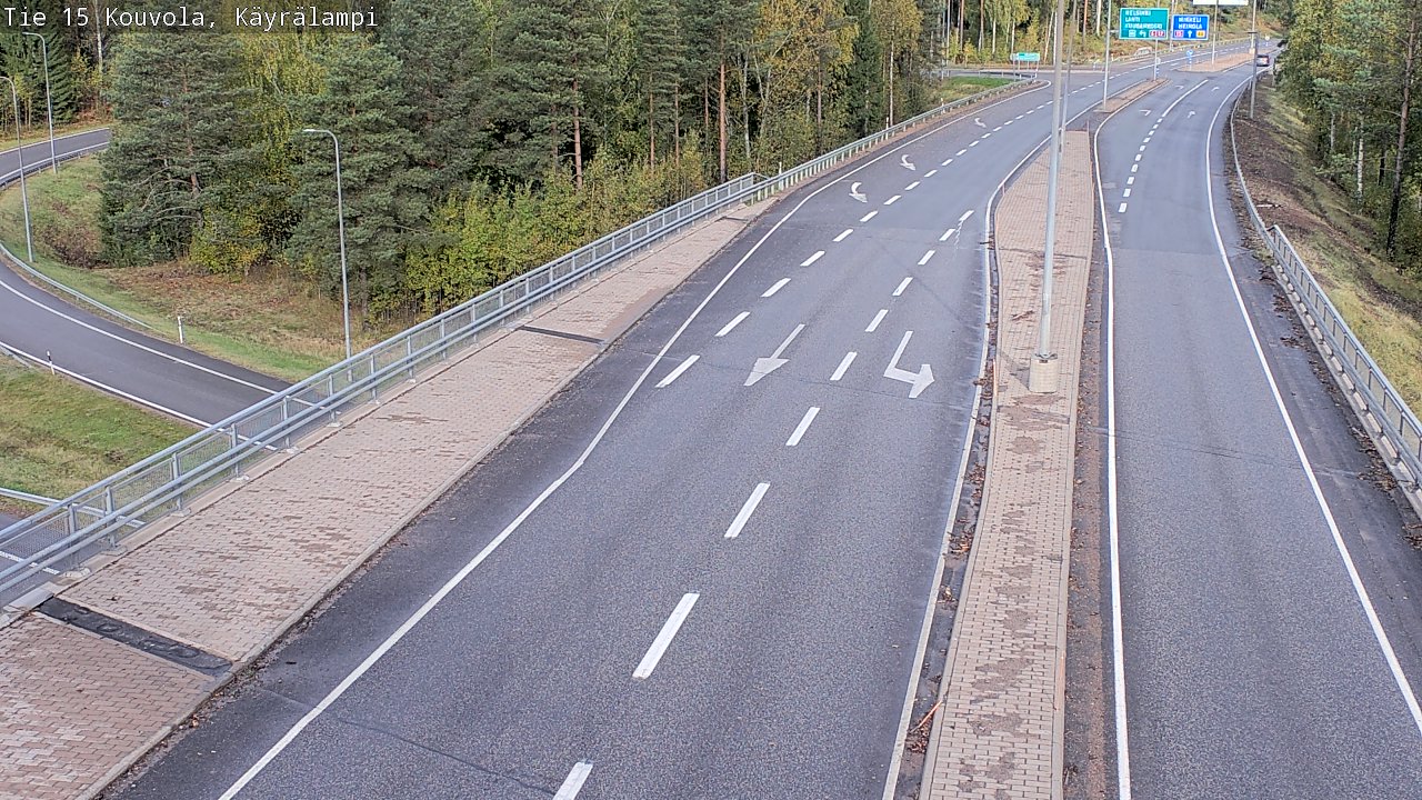 Kelikamerat Kuva Tie 15 Kouvola, Käyrälampi, Kouvola, Kymenlaakso