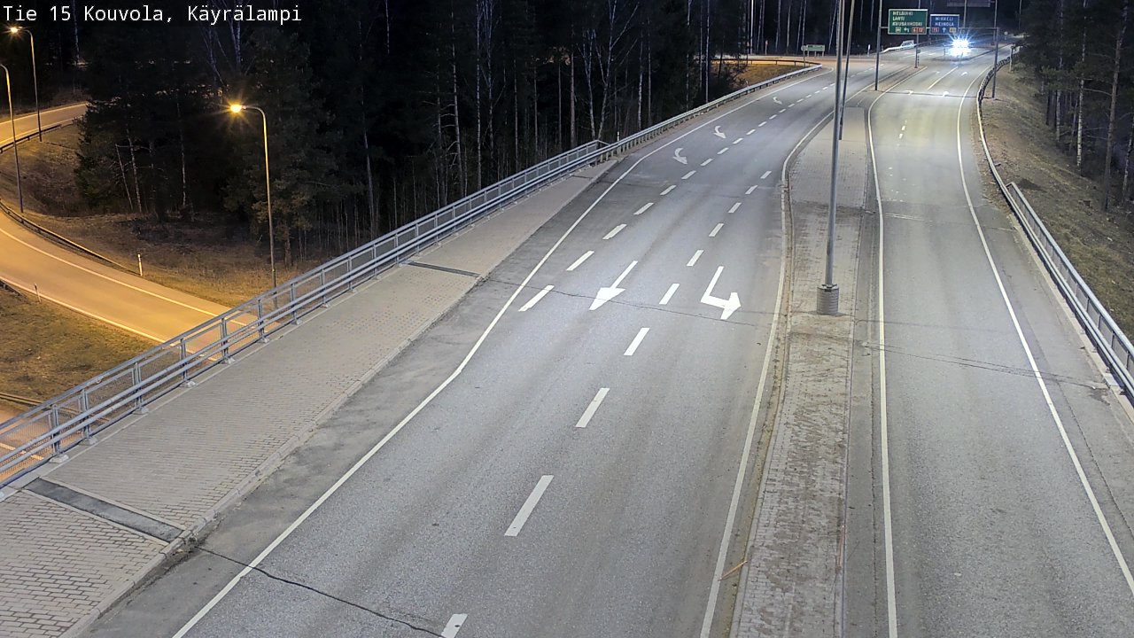 Weather Camera Image Road 15 Kouvola, Käyrälampi, Kouvola, Kymenlaakso