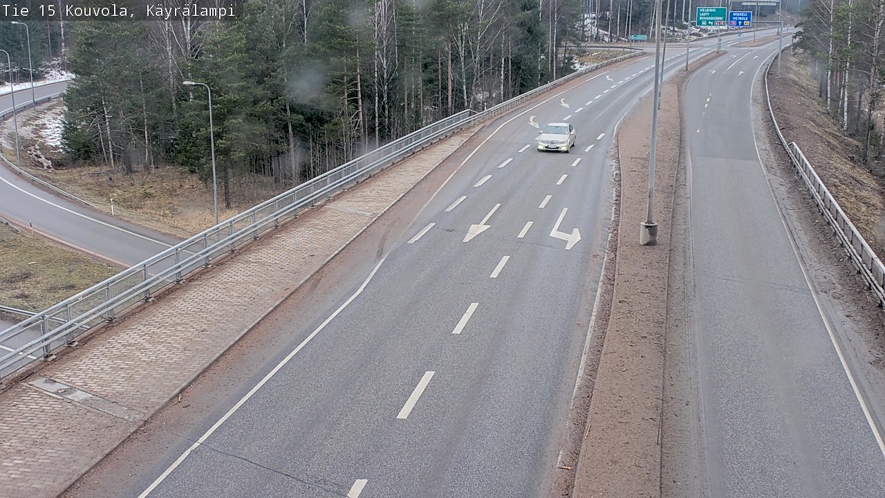 Weather Camera Image Road 15 Kouvola, Käyrälampi, Kouvola, Kymenlaakso