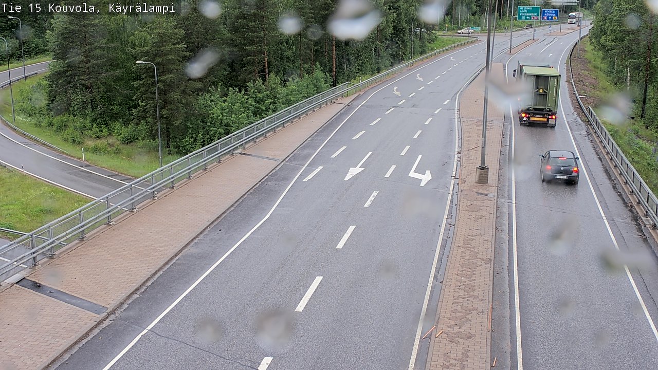 Weather Camera Image Road 15 Kouvola, Käyrälampi, Kouvola, Kymenlaakso