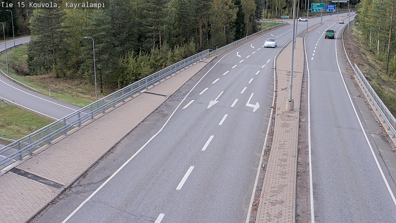 Weather Camera Image Road 15 Kouvola, Käyrälampi, Kouvola, Kymenlaakso