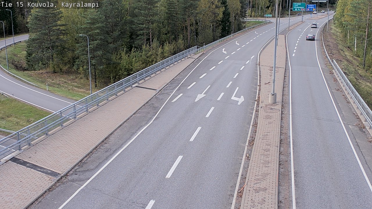 Weather Camera Image Road 15 Kouvola, Käyrälampi, Kouvola, Kymenlaakso
