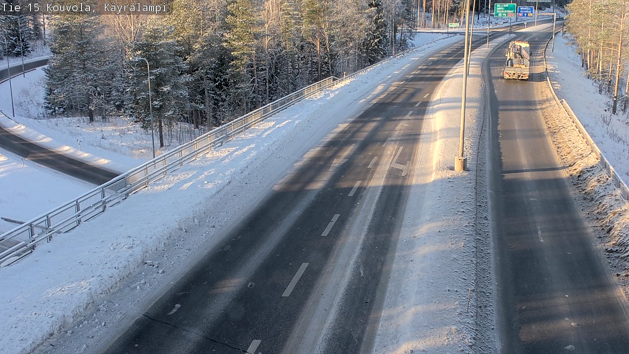 Weather Camera Image Väg 15 Kouvola, Käyrälampi, Kouvola, Kymenlaakso