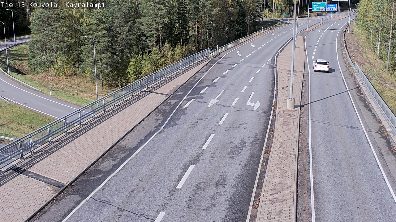 Weather Camera Image Road 15 Kouvola, Käyrälampi, Kouvola, Kymenlaakso