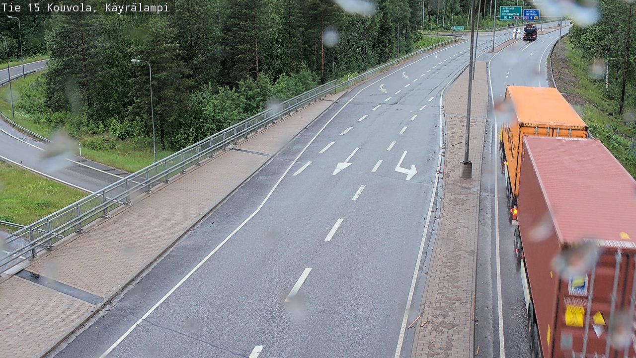 Weather Camera Image Road 15 Kouvola, Käyrälampi, Kouvola, Kymenlaakso