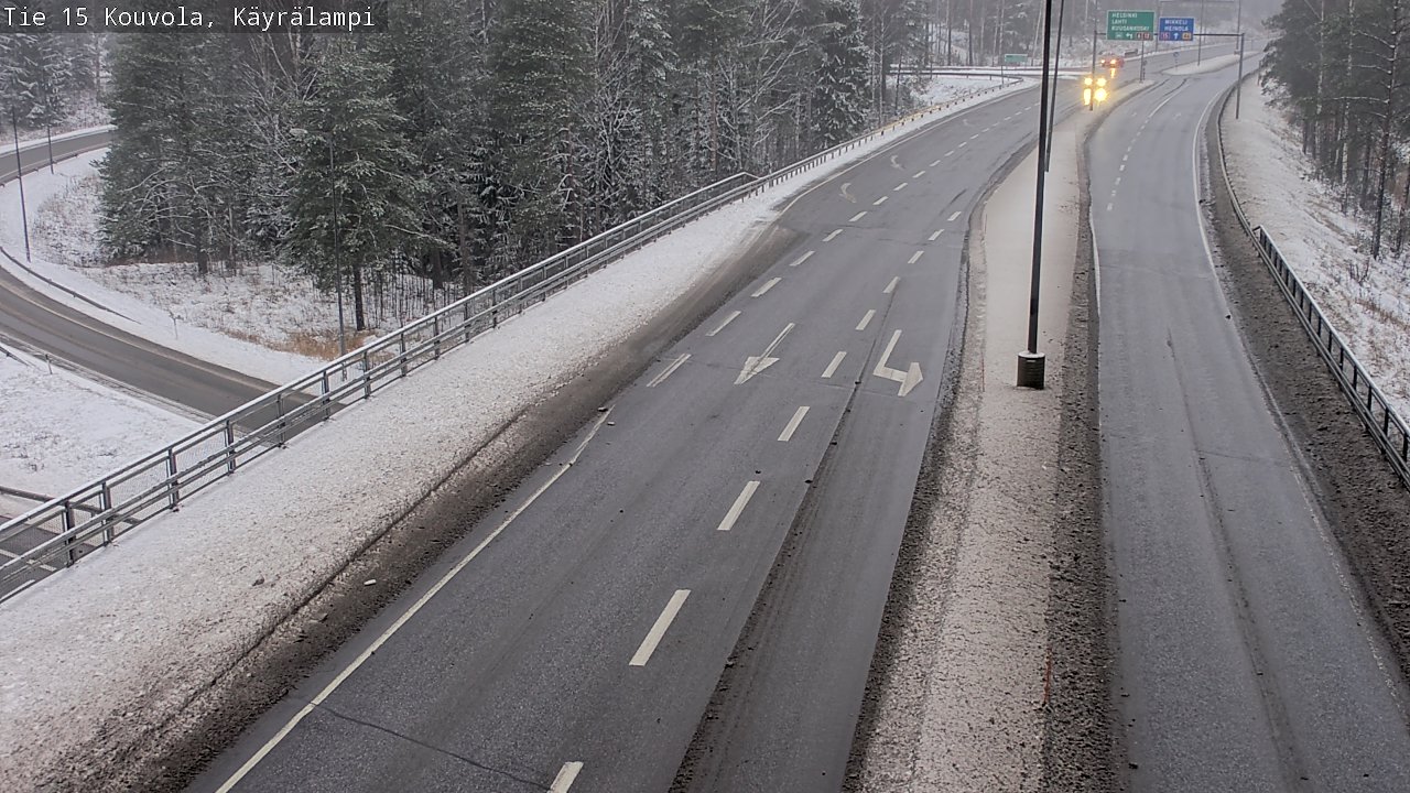 Weather Camera Image Väg 15 Kouvola, Käyrälampi, Kouvola, Kymenlaakso