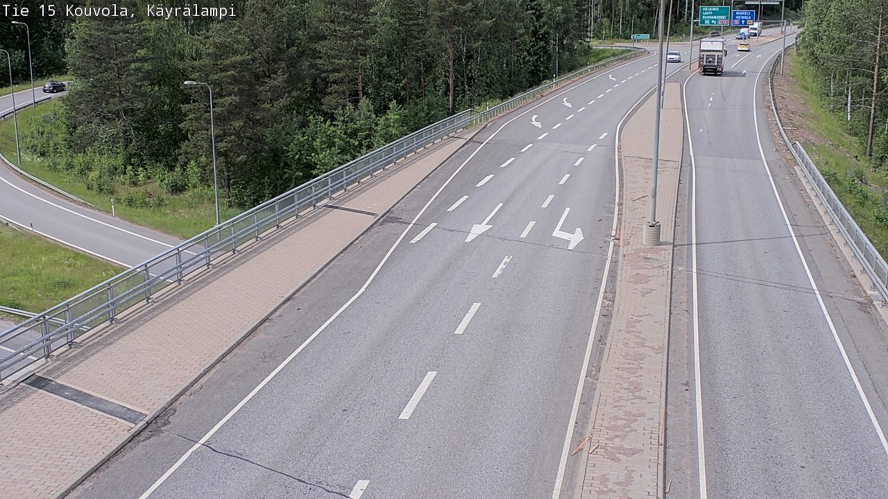 Kelikamerat Kuva Tie 15 Kouvola, Käyrälampi, Kouvola, Kymenlaakso