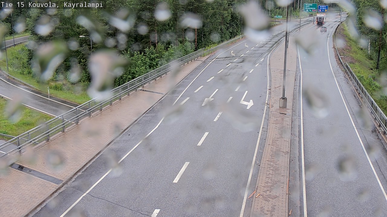 Weather Camera Image Road 15 Kouvola, Käyrälampi, Kouvola, Kymenlaakso