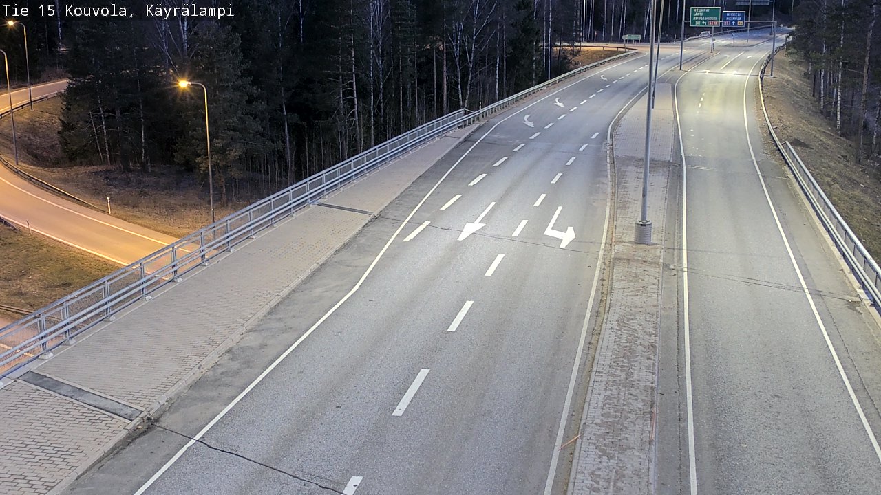 Weather Camera Image Road 15 Kouvola, Käyrälampi, Kouvola, Kymenlaakso